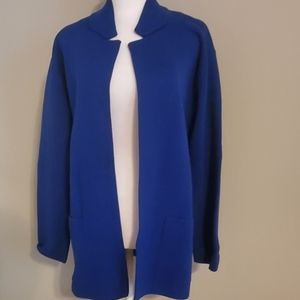 Talbots blue long sweater. NWT